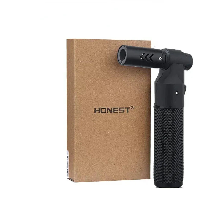 HONEST Jet Butane Gas Lighter – Windproof Metal Cigar & Kitchen Torch Lighter