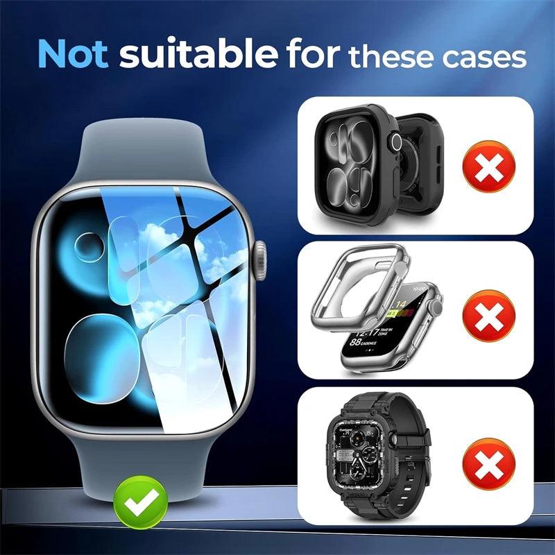 Hydrogel Film for Apple Watch 4 5 6 SE2/3 40MM 44MM Screen Protector Apple Watch 7 8 9 41MM 45MM 10 11 42mm 46MM Ultra2 3 49MM