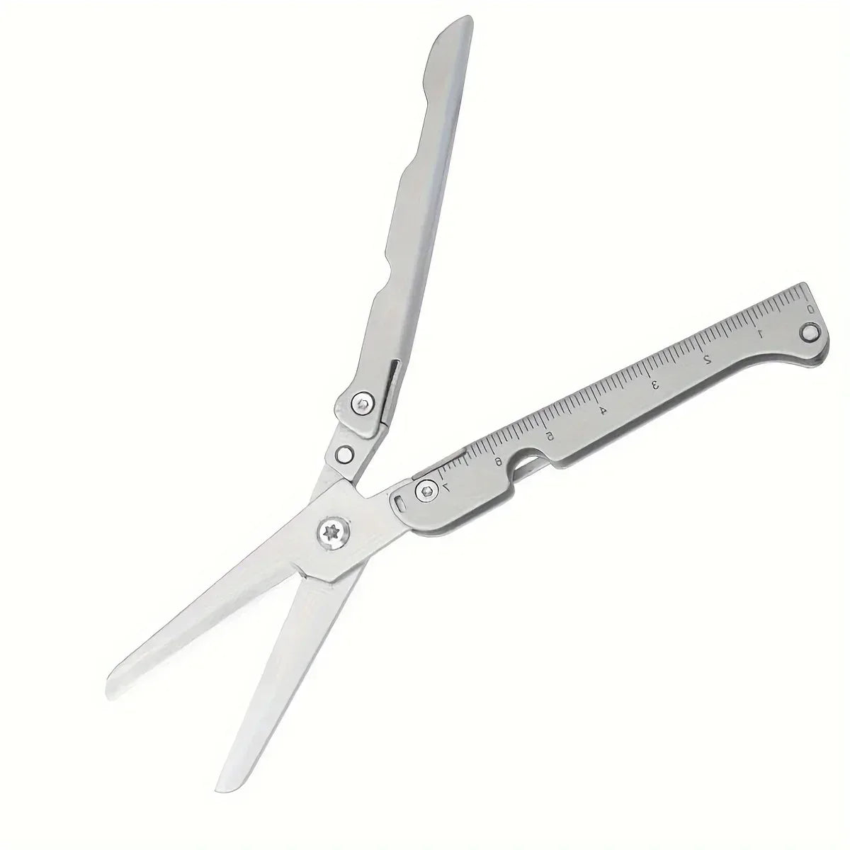 Portable Multi-functional Folding Survival Scissors Stainless Steel - Urbizia