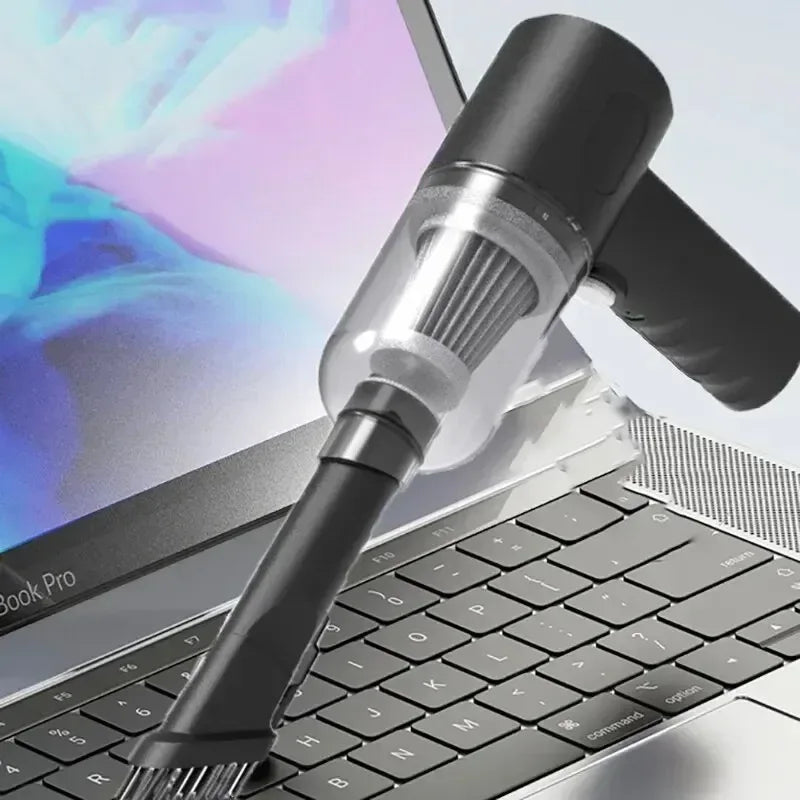 9000Pa Wireless Car Vacuum Cleaner USB Charging 1200mAh Portable Cleaning Appliance Mini Wet and Dry Vacuum Cleaner Household - Urbizia