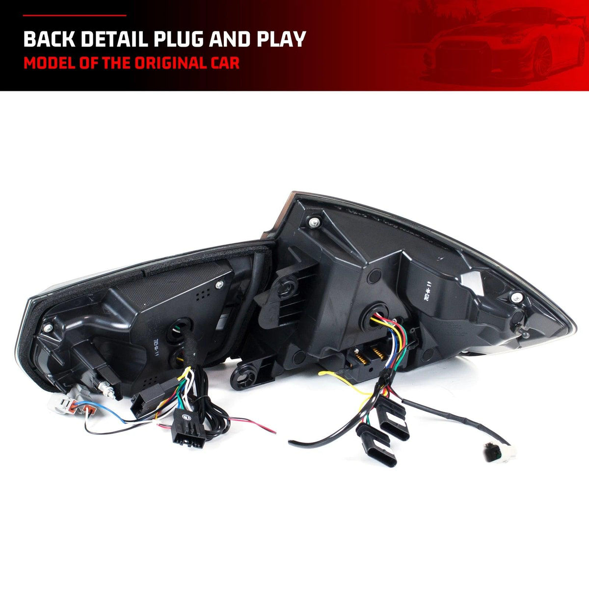 LED GTS Tail Lights for BMW 3-Series F30 F80 M3 2011-2018 Sequential Turn Signal Start-up Animation Black Rear Lamps Assembly