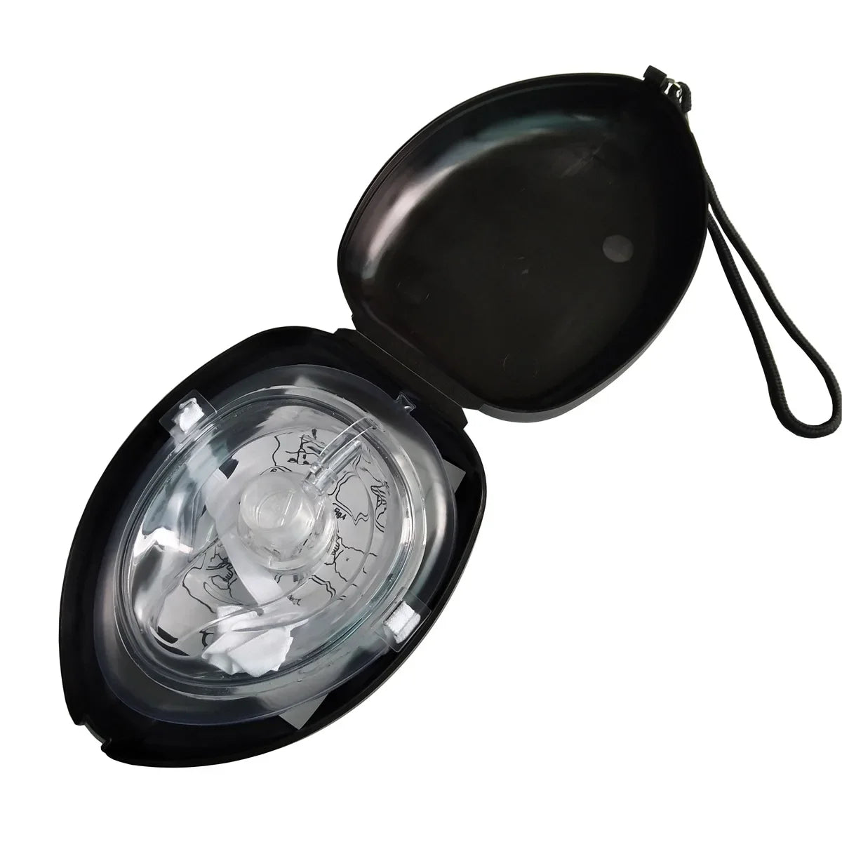 Reusable professional emergency cardiopulmonary resuscitation breathing mask to protect rescue personnel with artificial respira