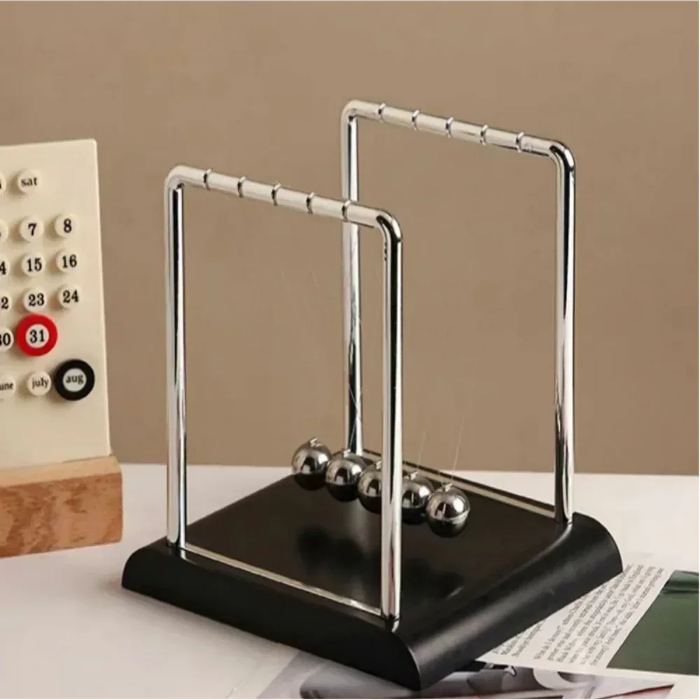 Newton's Cradle Balance Steel Ball Teaching Supplies Physics Science Pendulum Desktop Toys Stress Relief Gifts Home Decoration - Urbizia