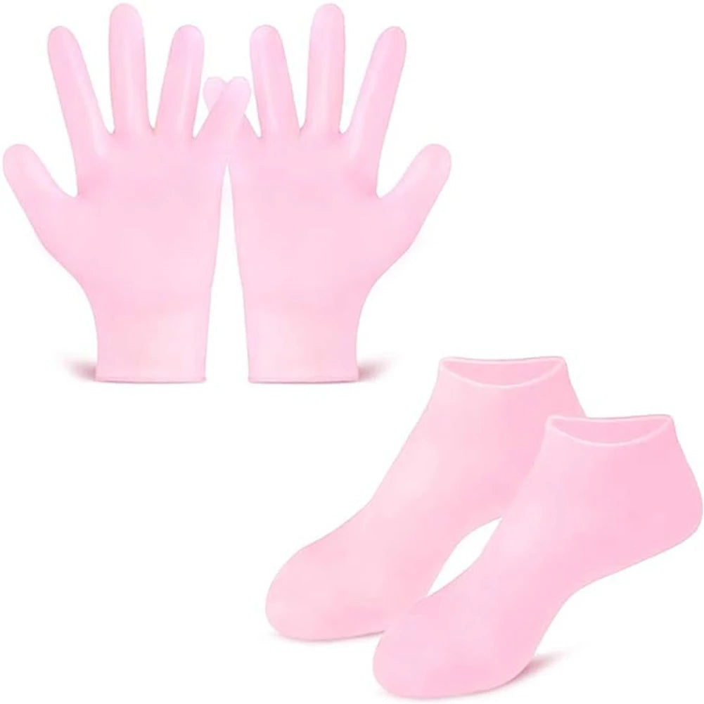 Silicone Socks and Gloves for Spa Day - Urbizia