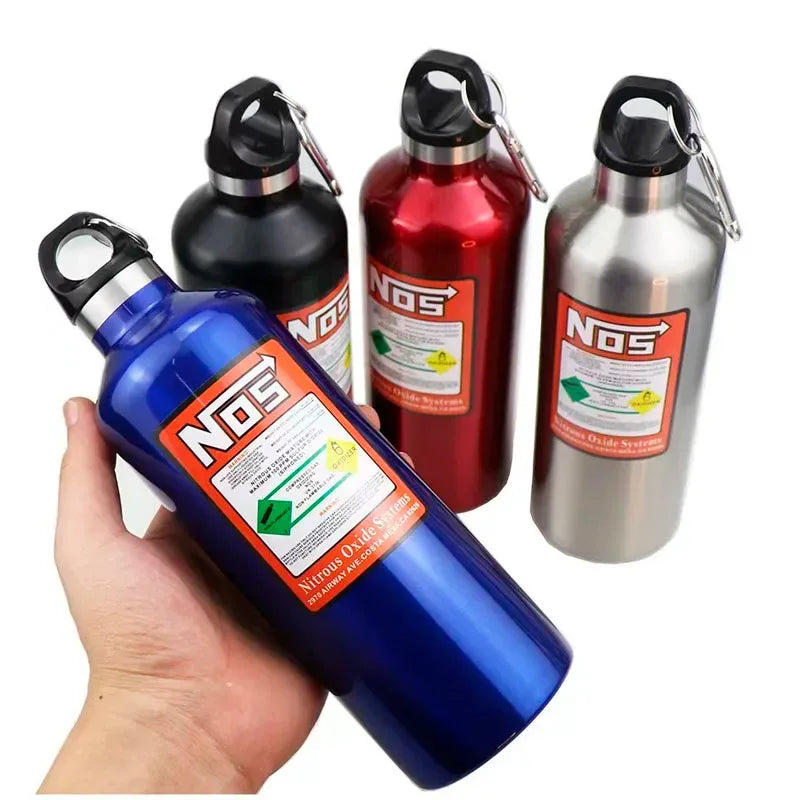 NOS water bottle motorcycles car insulation cup 500ML stainless racing style car interior decoration accessories nos thermos cup - Urbizia