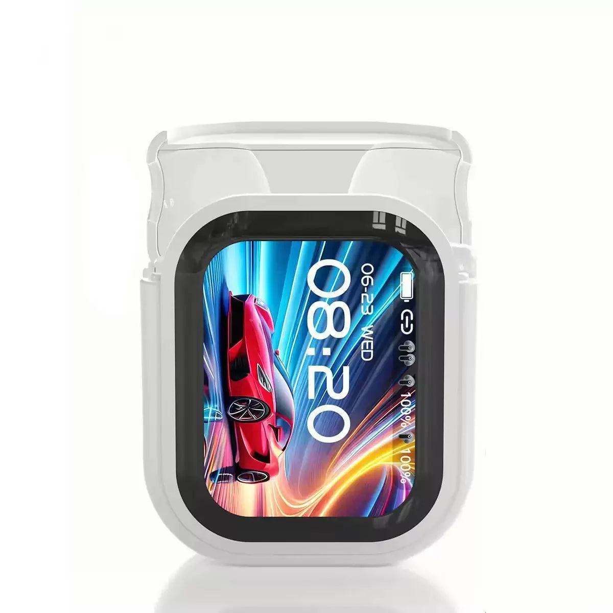 2026 New Ne200 Country 134 Translate Full Color Touch Screen TWS Earbuds - ANC Noise Cancelling Wireless Headphones