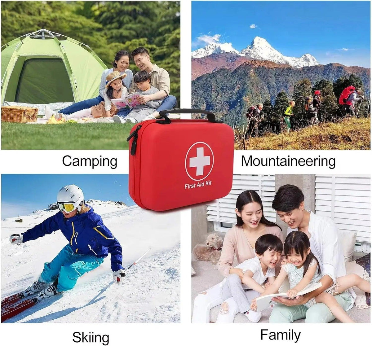 Portable First Aid Kit for Outdoor & Travel Use