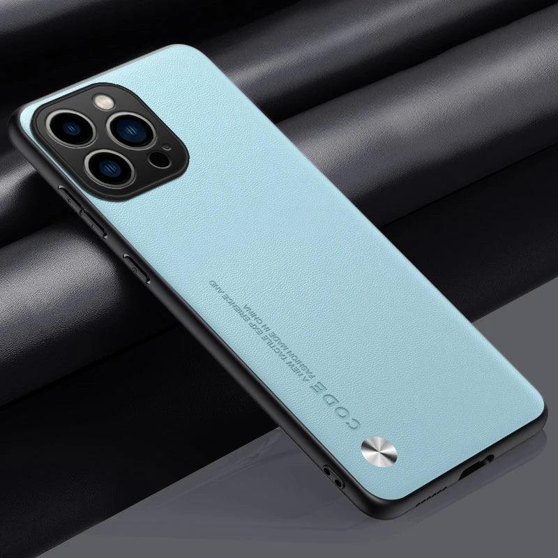 Luxury PU Leather Case For iPhone 17 Air 16 16E 15 14 Plus 13 12 Mini 11 Pro Max Cover Soft Silicone Protection Phone Case