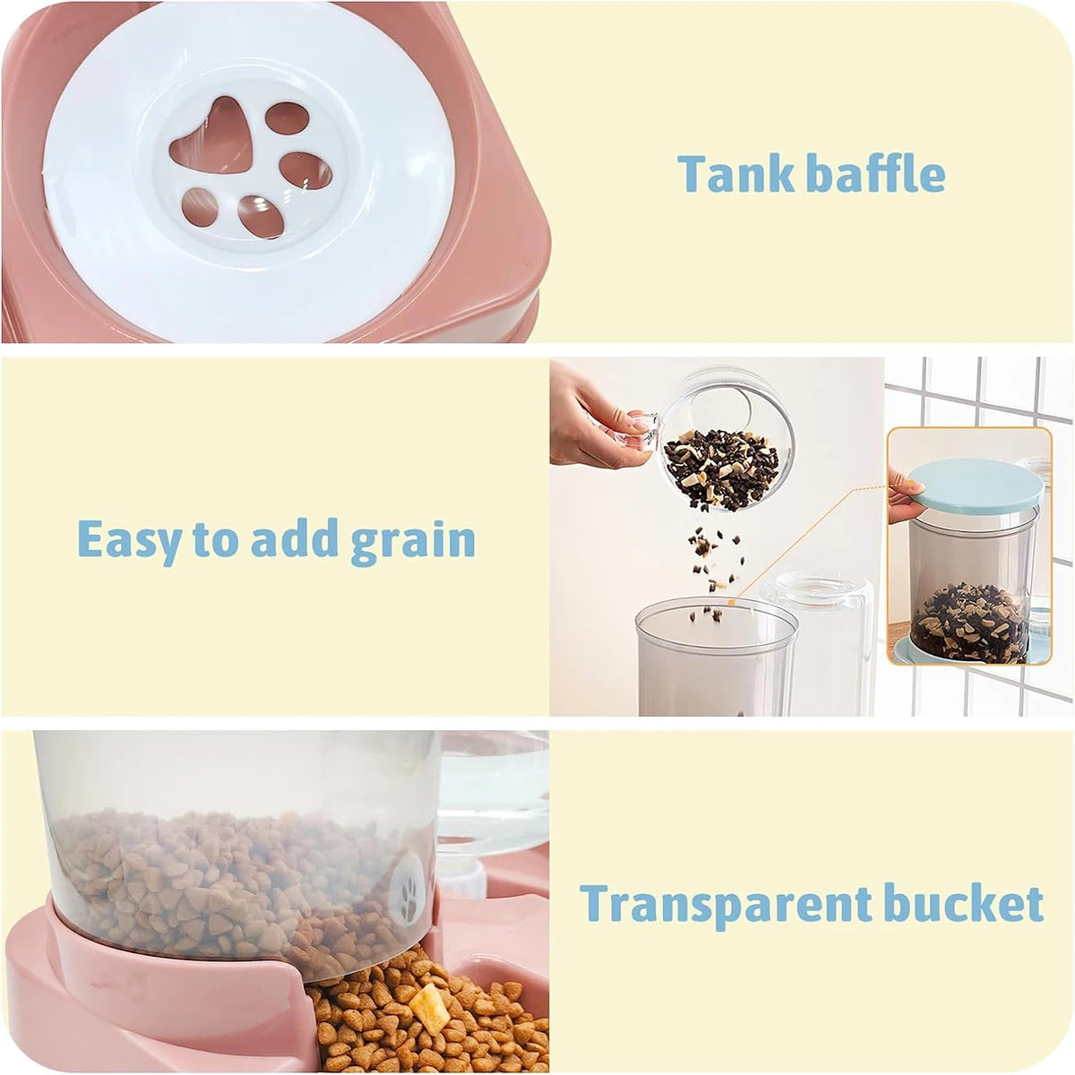 Automatic Cat Feeder Water Dispenser Set 2 In 1 - Urbizia