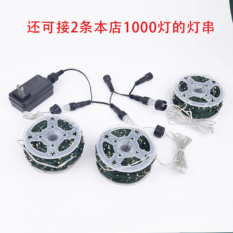 Twinkle Star Christmas Tree Garland Lights