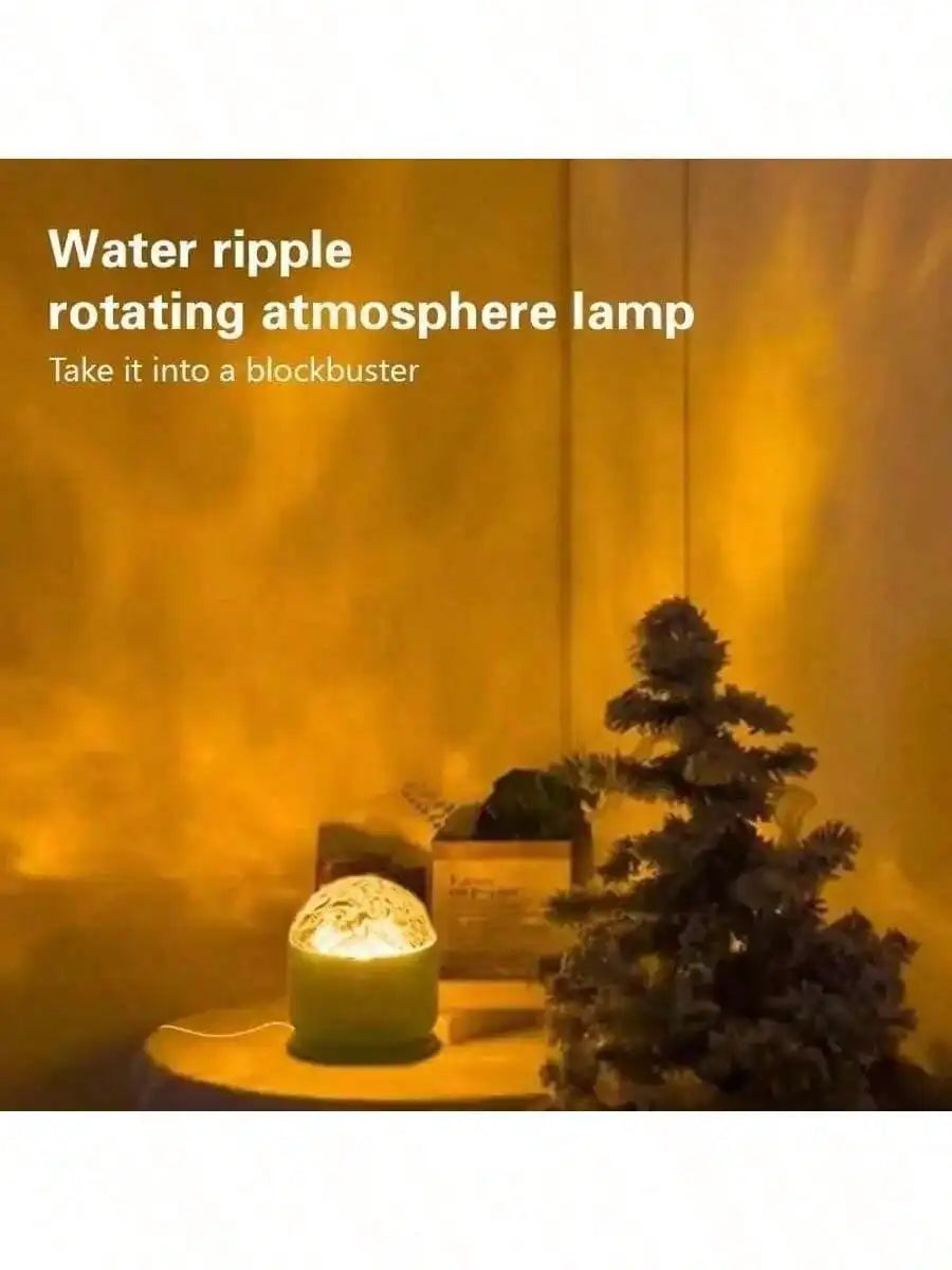 2026 2-In-1 Aurora 3D Ocean Wave Projector, 16 Color RGB Mood Lamp With Remote, Dynamic Northern Lights Water Ripple