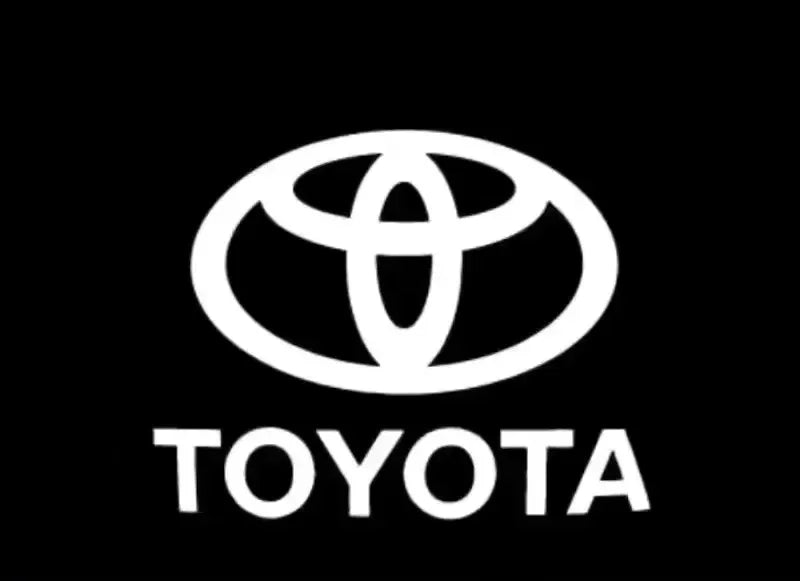 2PCS LED door welcome Lamp logo light For Toyota Camry Highlander Land Cruiser Prado Avalon Reiz Rav4 Crown CHR Prius accessory