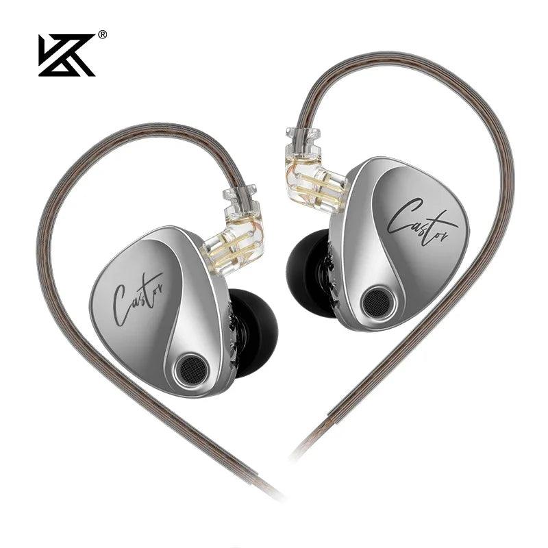 KZ Castor 2DD Dynamic in Ear Earphone High-end Tunable Earphones HiFi Bass Monitor Headphone Cancelling Earbud ZSNPRO EDXPRO