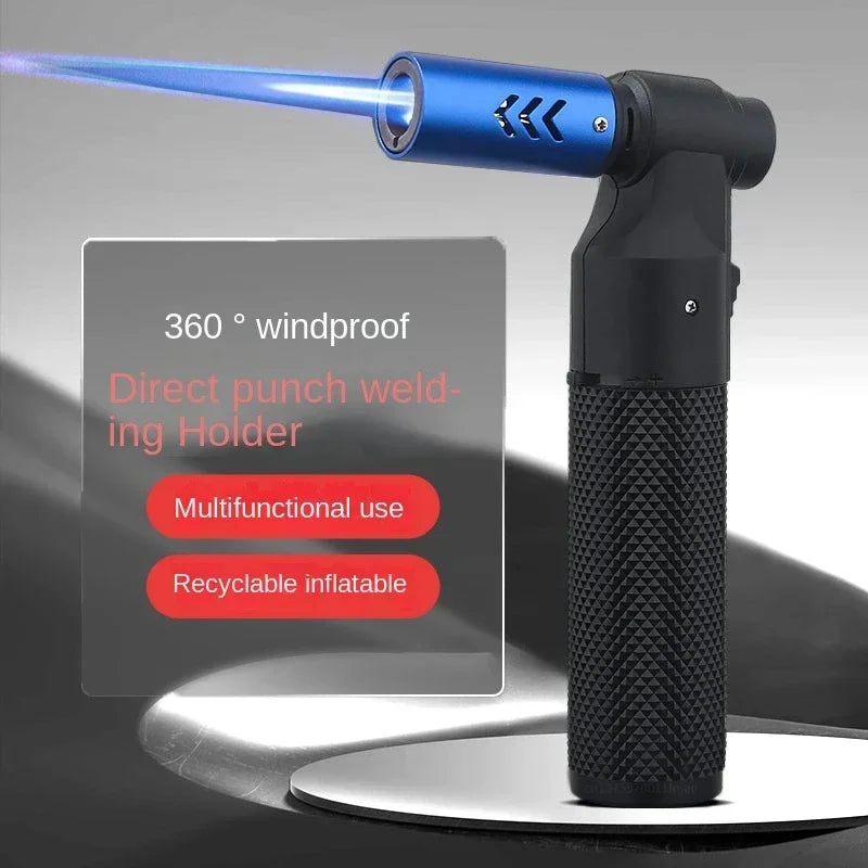 HONEST Jet Butane Gas Lighter – Windproof Metal Cigar & Kitchen Torch Lighter