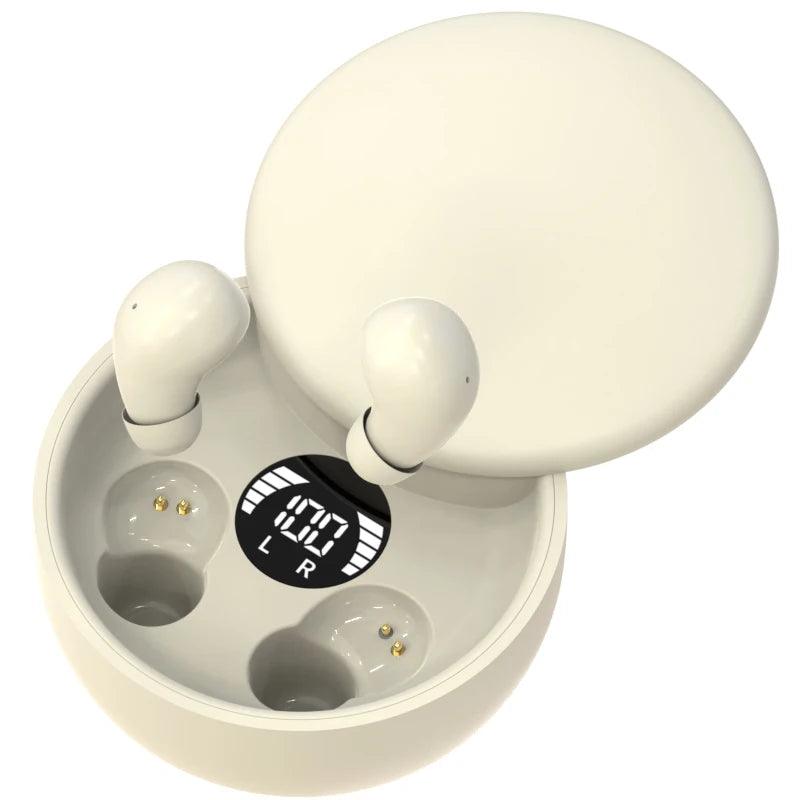 SK26 Bluetooth 5.4 Wireless Earphones Small Earbuds Sleeping Sport Invisible Headphones Bass Sound Quality Headset Sliding Cover