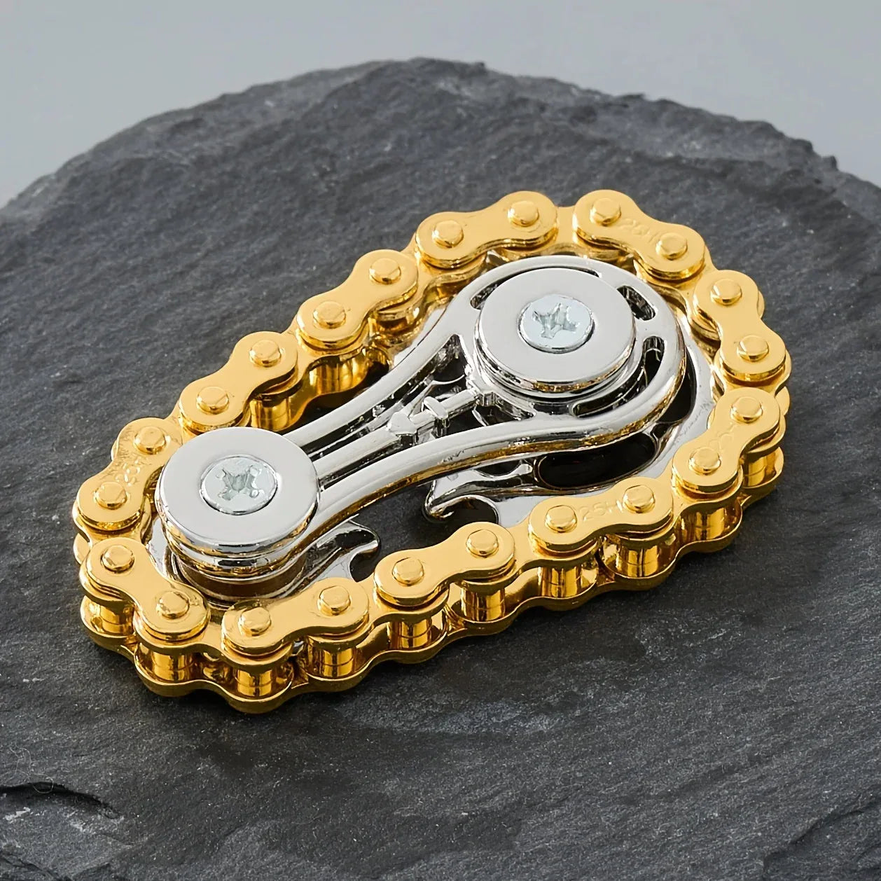 Metal Bike Chain Sprocket Fidget Spinner for Stress Relief