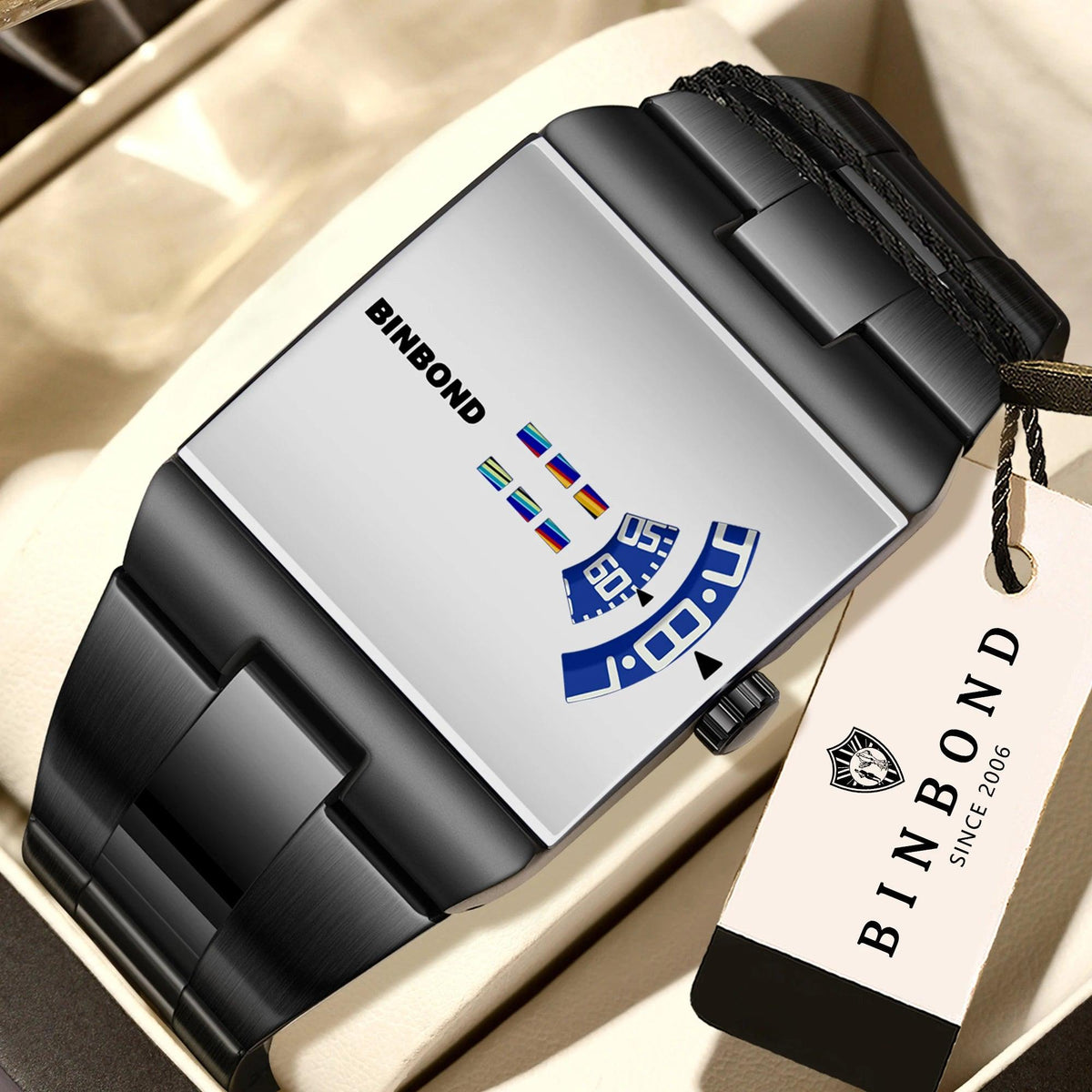 BINBOND Original Design Waterproof Men's Watch Accurate Quartz Watches For Men Luxury Sturdy Sport Wristwatches Casual Reloj