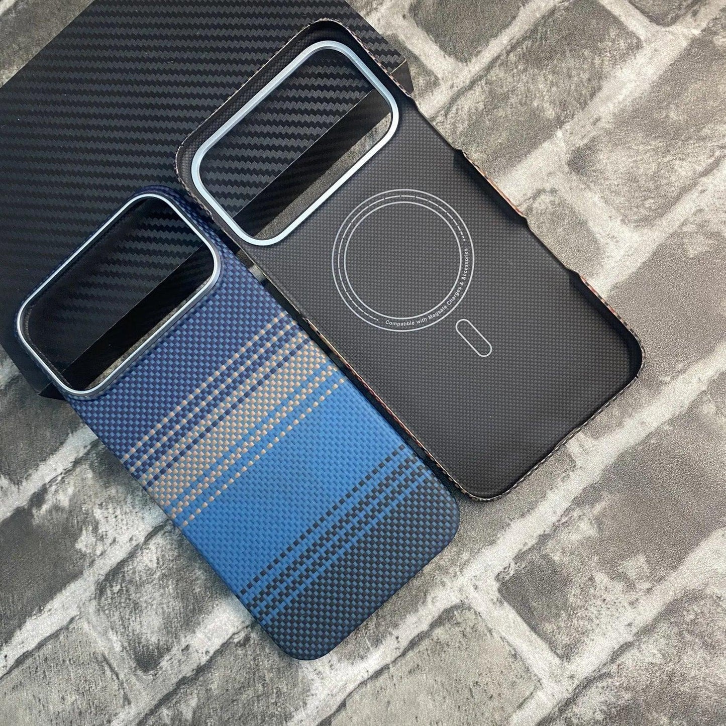 100% Kevlar Aramid Carbon Fiber Case For iPhone 17 Pro Max 17Pro With Magsafe Luxury Cover Magnetic Ultra-Thin Phone Back Case