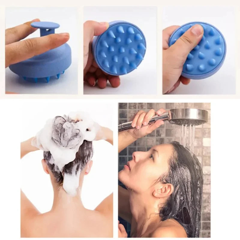 Silicone Shampoo Brush Scalp Massager - Urbizia