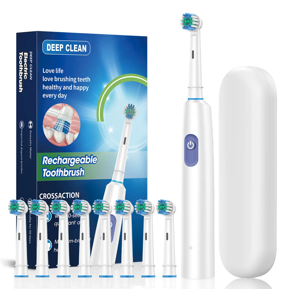 Electric Toothbrush Rotary Cleaning Teeth Brush - Urbizia