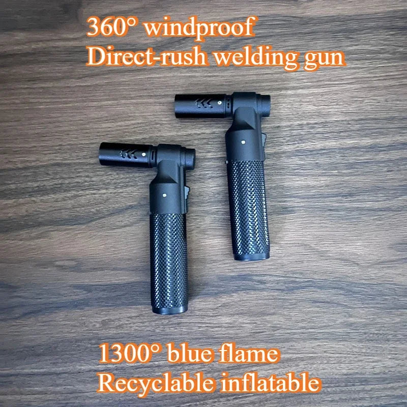 HONEST Jet Butane Gas Lighter – Windproof Metal Cigar & Kitchen Torch Lighter
