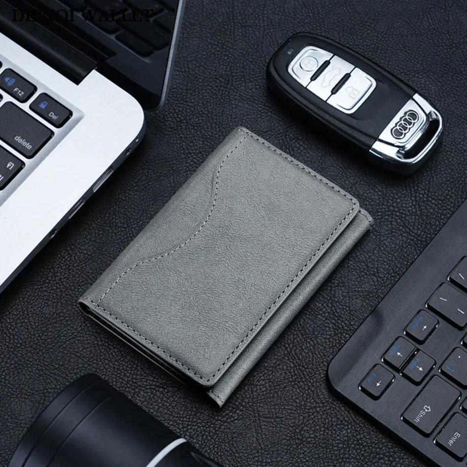 Magsafe PU Leather Card Holder for Men & Women - Stylish Magnetic Card Wallet for Phone 16/15/14/13/12 Pro Max Mini