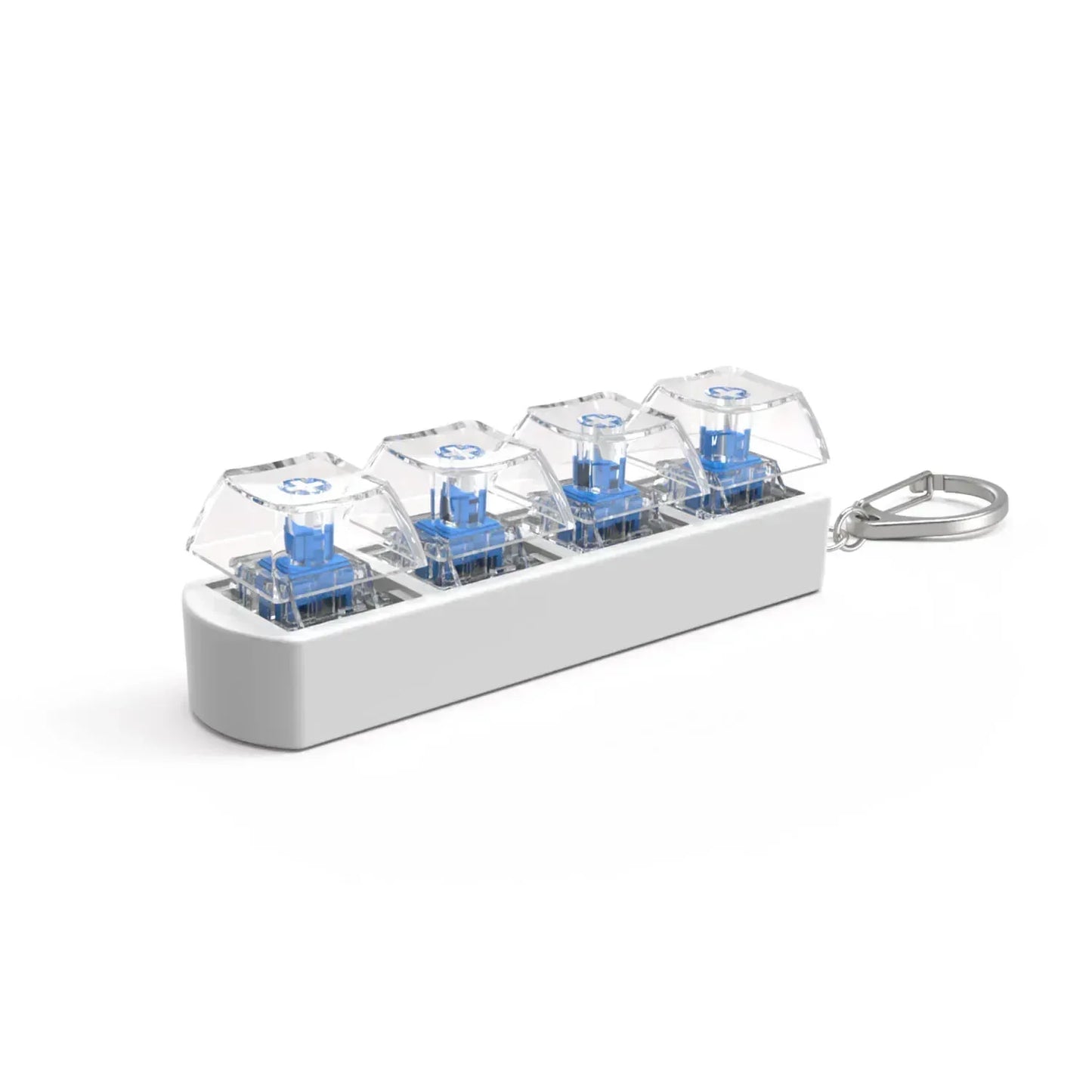 4Keys Finger Button Anti-stress Toys Mechanical Keyboard Keycaps Office Decompression Calming Keychain Gifts for Children Adults - Urbizia