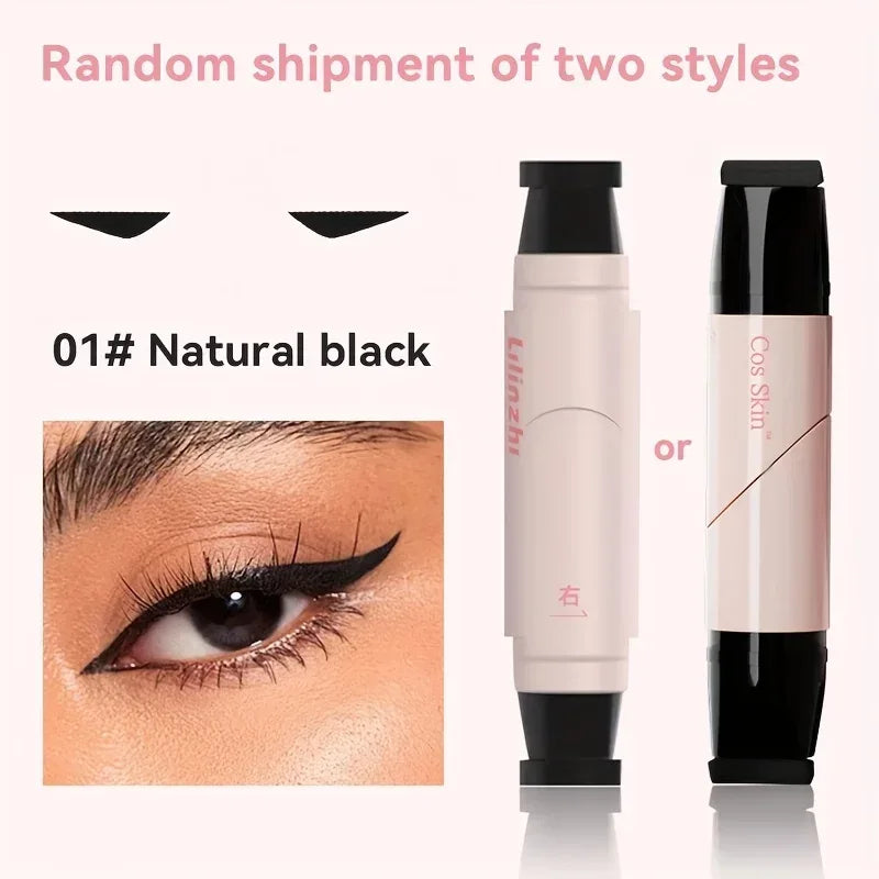 Rotating Eyeliner Stamp Pen, Long-Lasting Waterproof & Sweat-Proof,One-Touch Application,Ideal for Beginners,Perfect for Daily - Urbizia