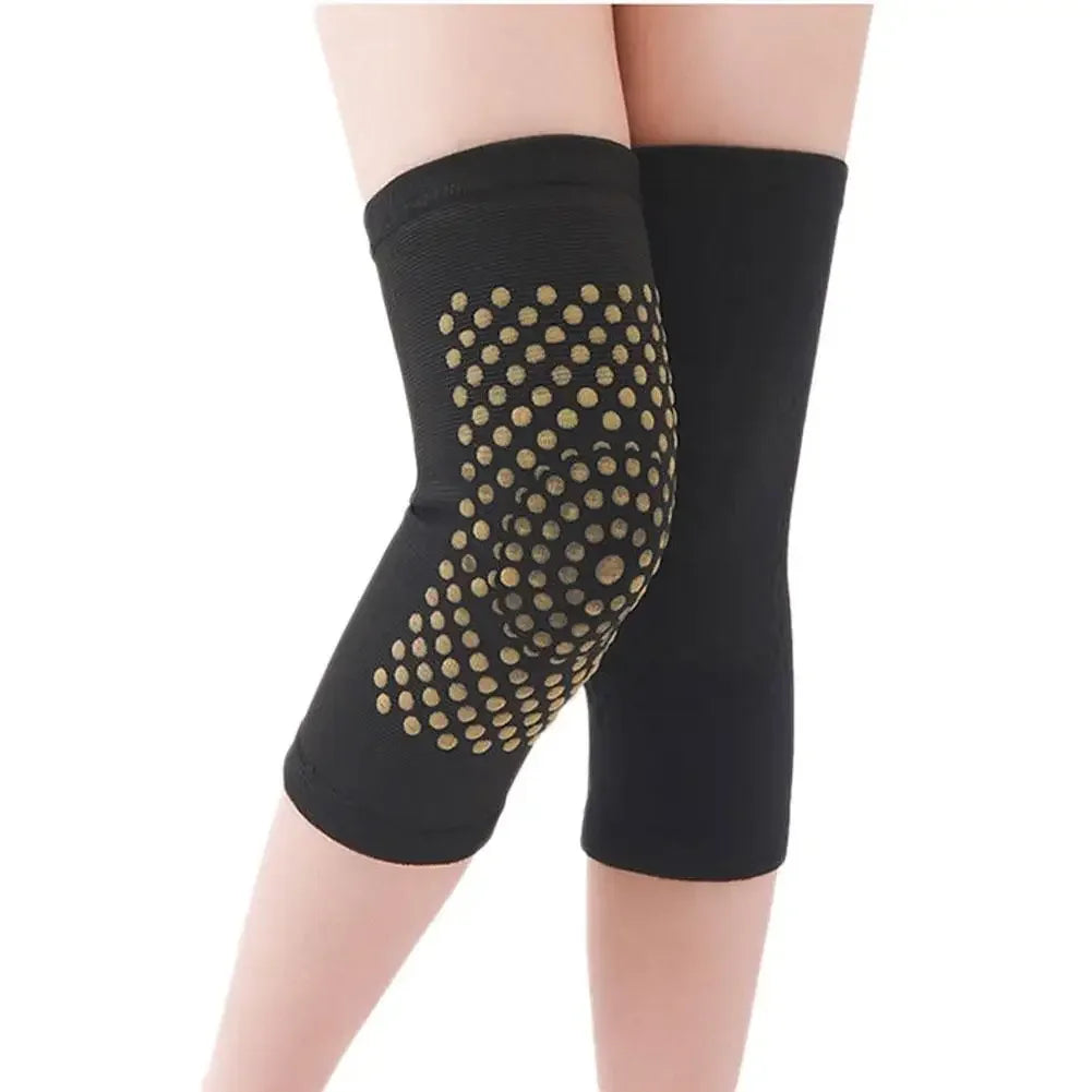Self Heating Knee Pads,Warm Wormwood Self Heating Knee Brace Support, Long Compression Sleeve for Arthritis Joint Pain Relief - Urbizia