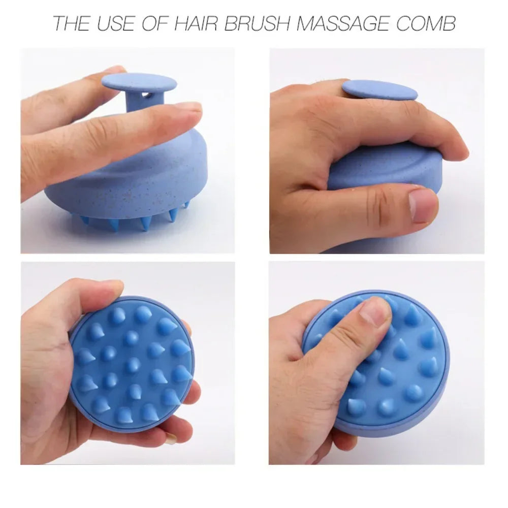Silicone Shampoo Brush Scalp Massager - Urbizia