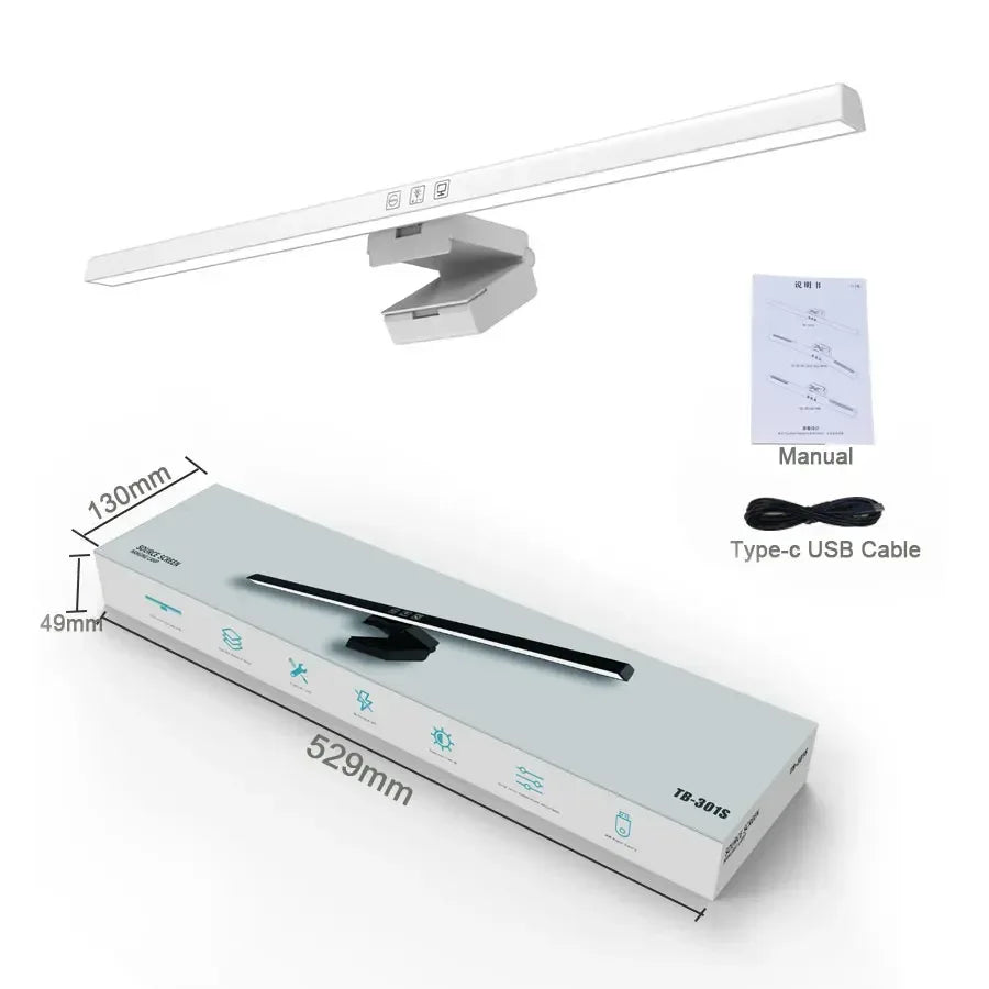 50cm Computer Monitor Light Bar Screen Hanging Lights Stepless Dimming USB Desk Lamp For Study Reading Light Table Monitor Lamp - Urbizia