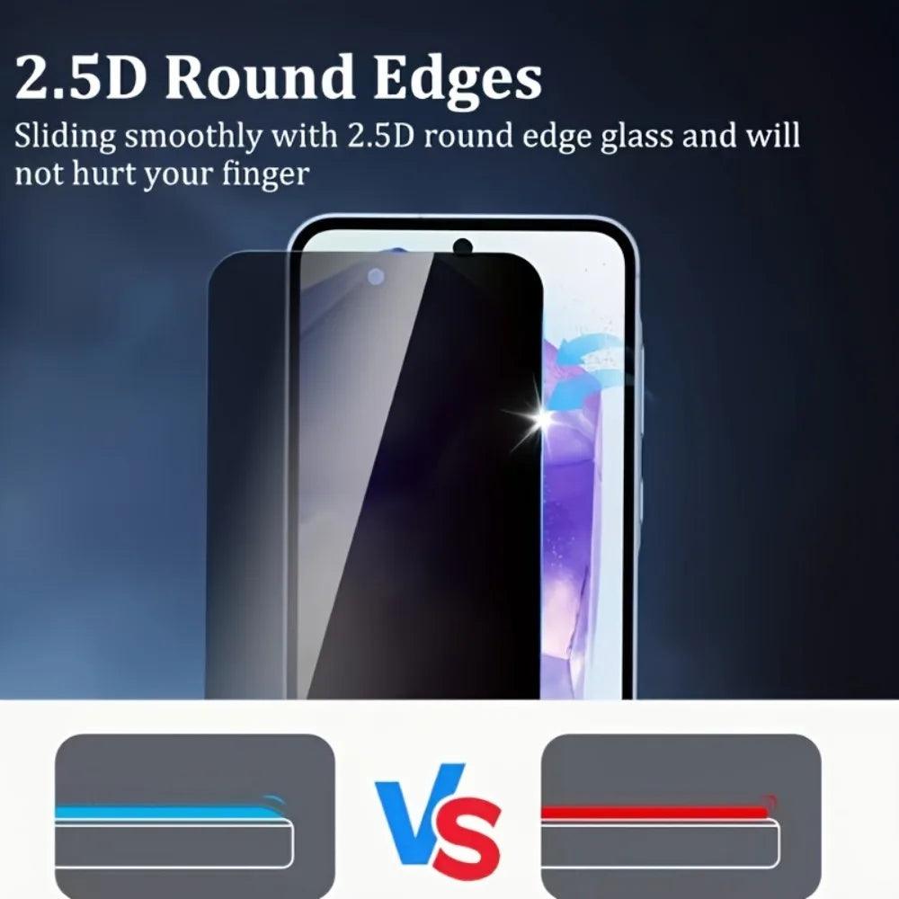 3Pcs Privacy Full Screen Protector for Samsung Galaxy S26 S25 S24 Ultra S23 S22 S21 Plus S25 S26 Edge Frosted Anti-Scratch Glass