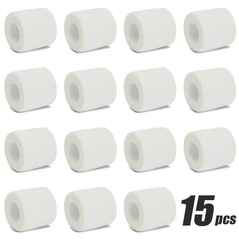 1/6/10/15pcs White 5cm Sports Self Adhesive Elastic Bandage Wrap Tape Elastoplast for Knee Support Pad Finger Ankle Palm Shoulde