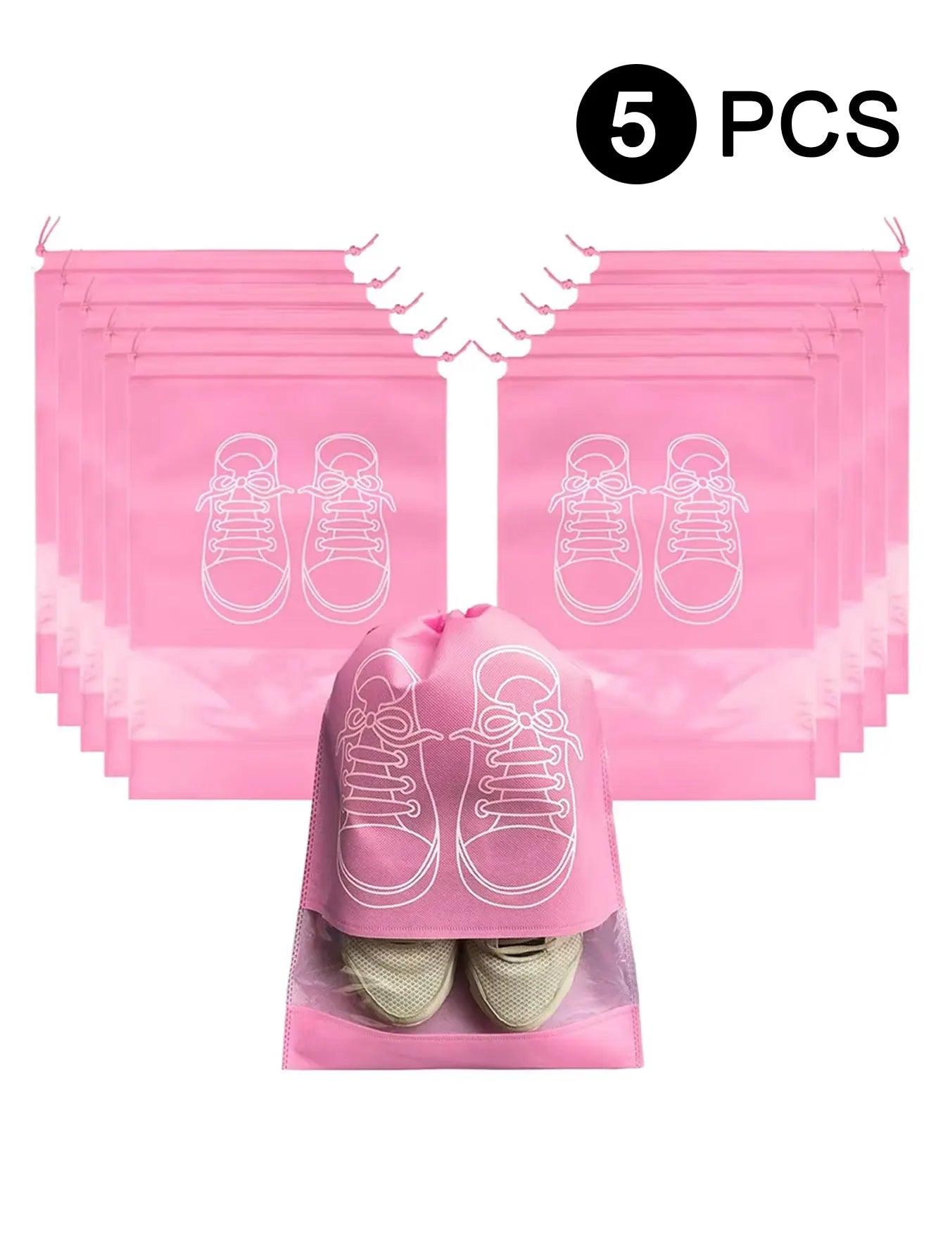 5-Pcs Waterproof Shoe Storage Travel Bags Set