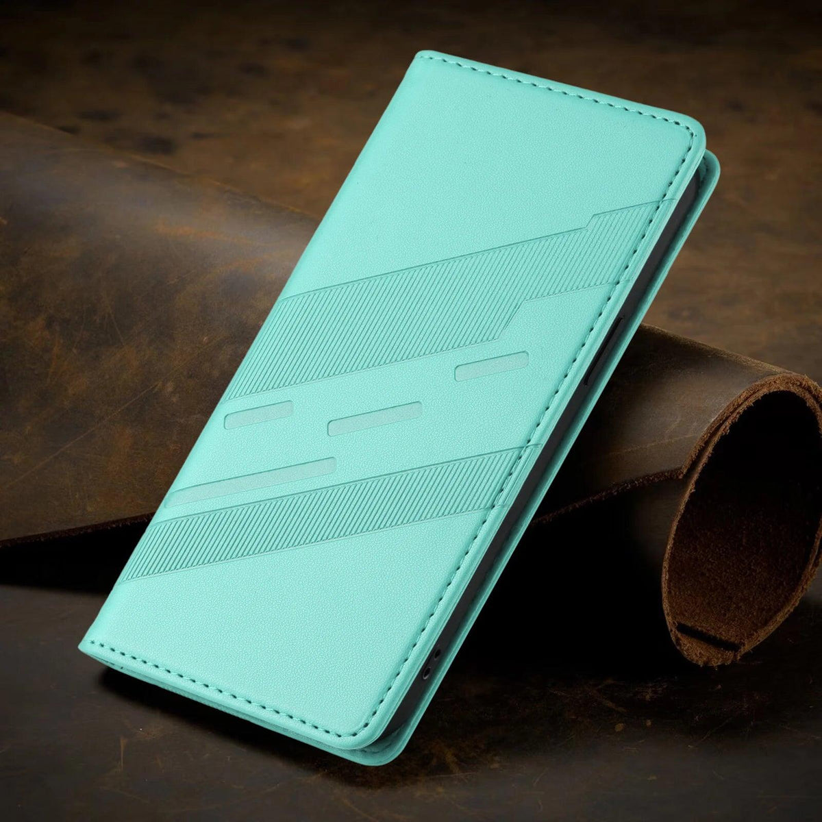 Magnetic Leather Wallet Flip Case – Samsung Galaxy S20–S26 Ultra Plus FE, Business Card Holder Kickstand