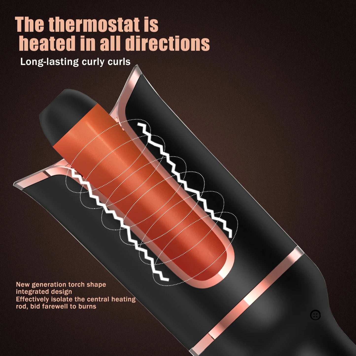 Auto Rotating Ceramic Hair Curler - Urbizia