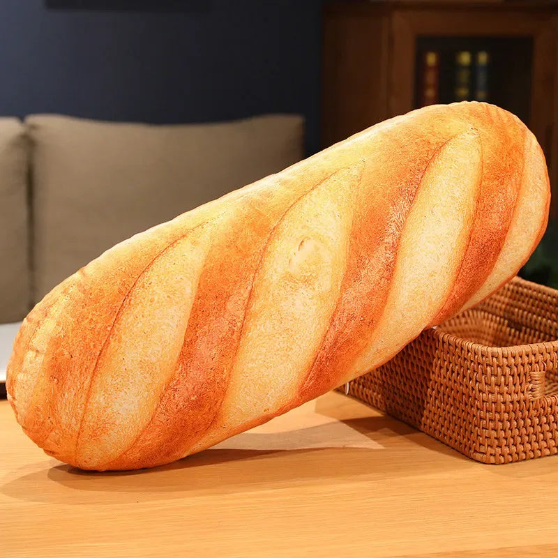 French Bread Plush Pillow Stuffed Printing Images Food Plushie Peluche Party Prop Decor Sleeping Companion Man Gift - Urbizia