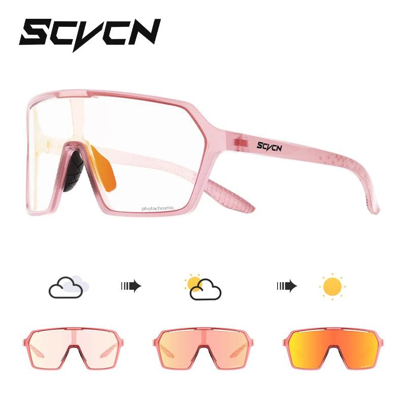 SCVCN Photochromic MTB Cycling Sunglasses – UV400, TR90