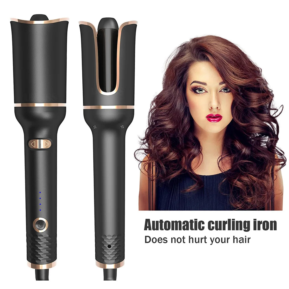 Auto Rotating Ceramic Hair Curler - Urbizia