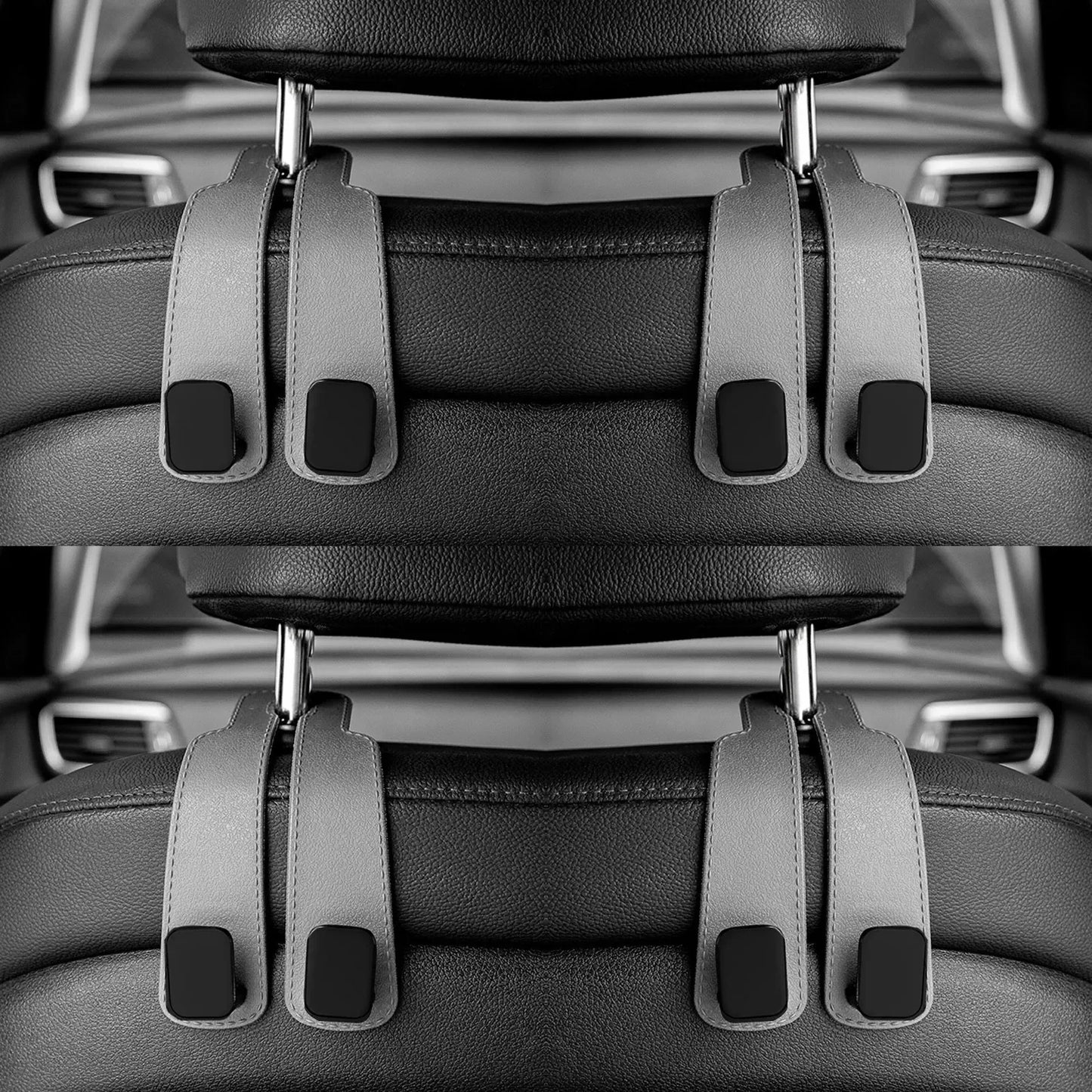 Car Headrest Hooks Hanger for Bags Seat Back Organizer Holder Clips Auto Fastener Hooks Car St - Urbizia
