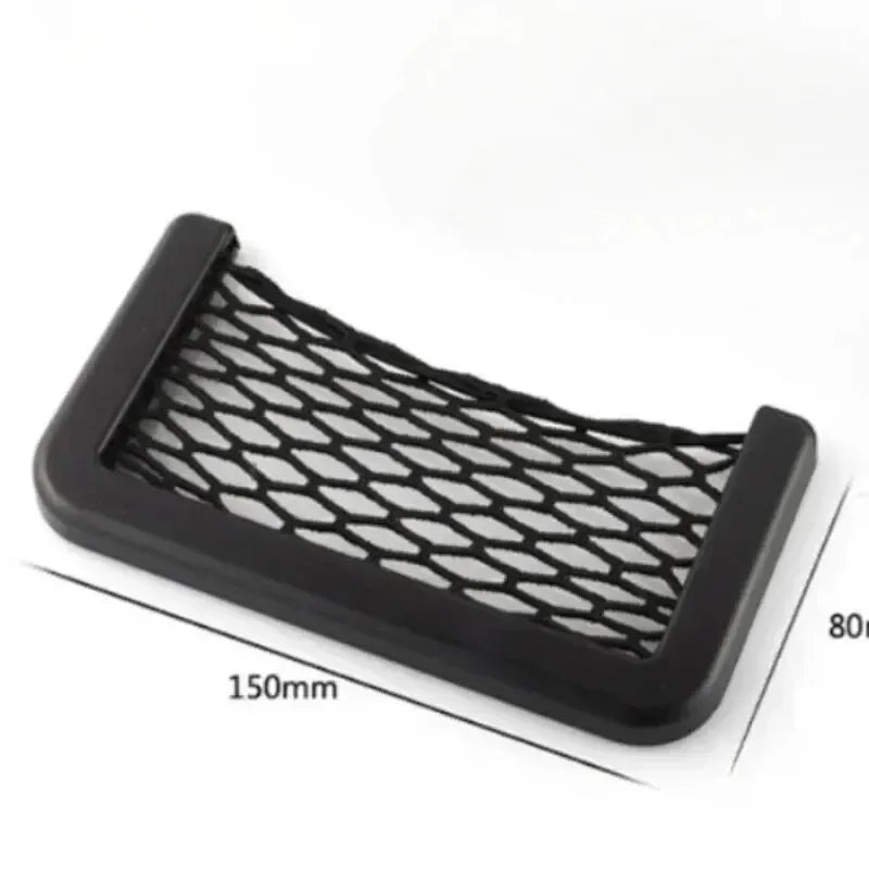 Auto Seat Side Interior Back Sundries Pocket Mesh Storage Bag Phone Net Pocket Holder Car Storage Bag Elastic Flexible Nets - Urbizia
