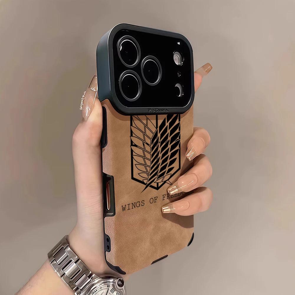 Potdemiel Attack on Titan iPhone Case – Lambskin Shockproof