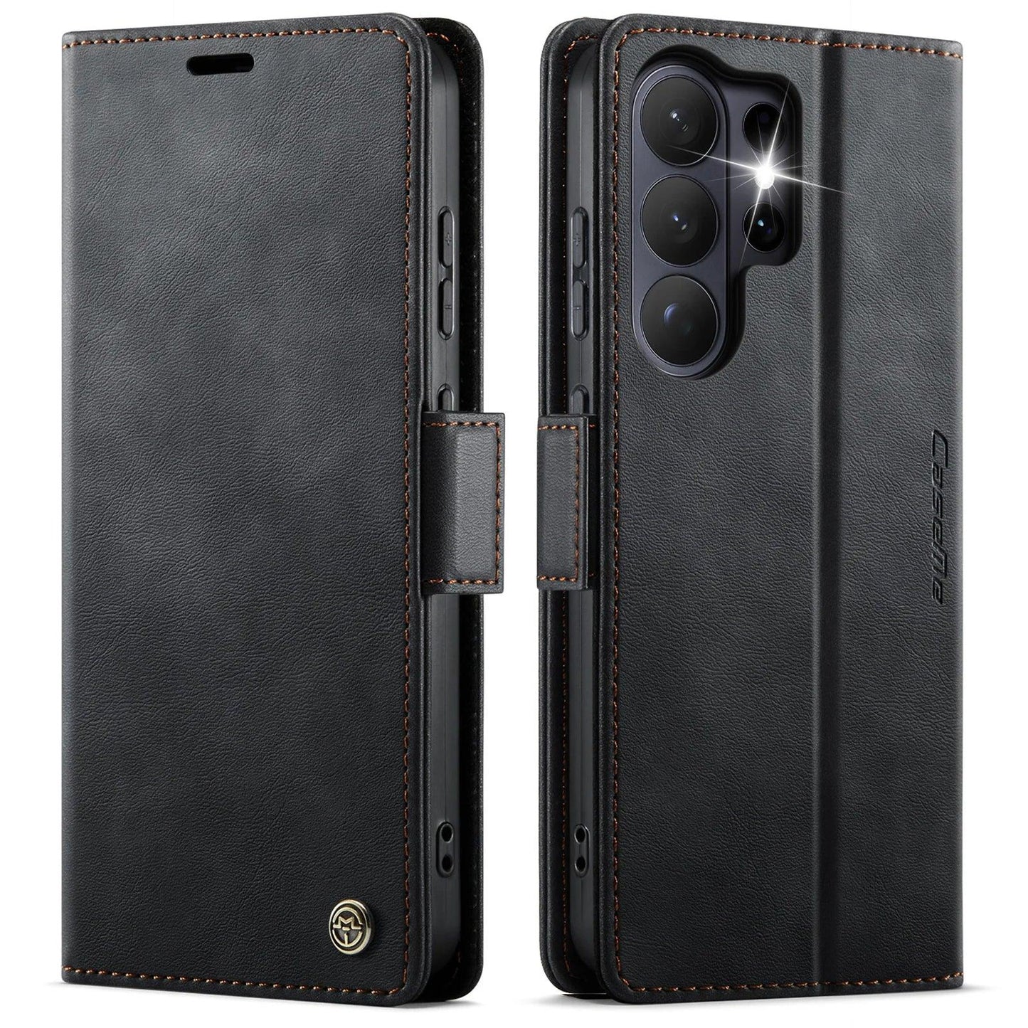 CaseMe Retro Magnetic PU Leather Wallet Phone Case For Samsung Galaxy S26/S26 Plus/S26 Ultra Shockproof Card Holder Pocket Cover