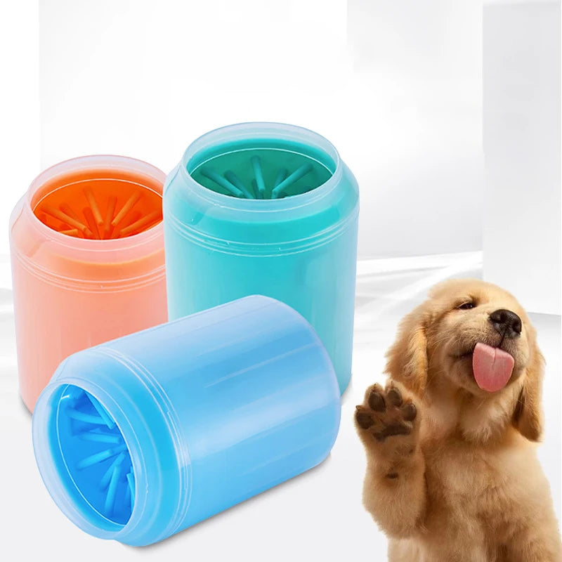 Dog Paw Cleaner Cup with Soft Silicone Combs - Urbizia