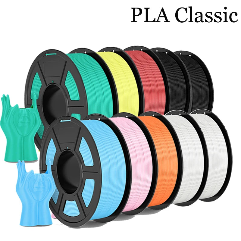 TECBEAS PLA Claissc 3D Printer Filament Neatly Wound Coloful High Toughness 1.75mm FDM For Fast Delivery Support Custom Colors