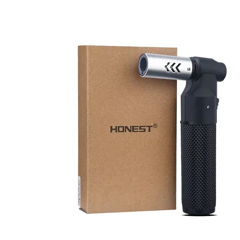 HONEST Jet Butane Gas Lighter – Windproof Metal Cigar & Kitchen Torch Lighter