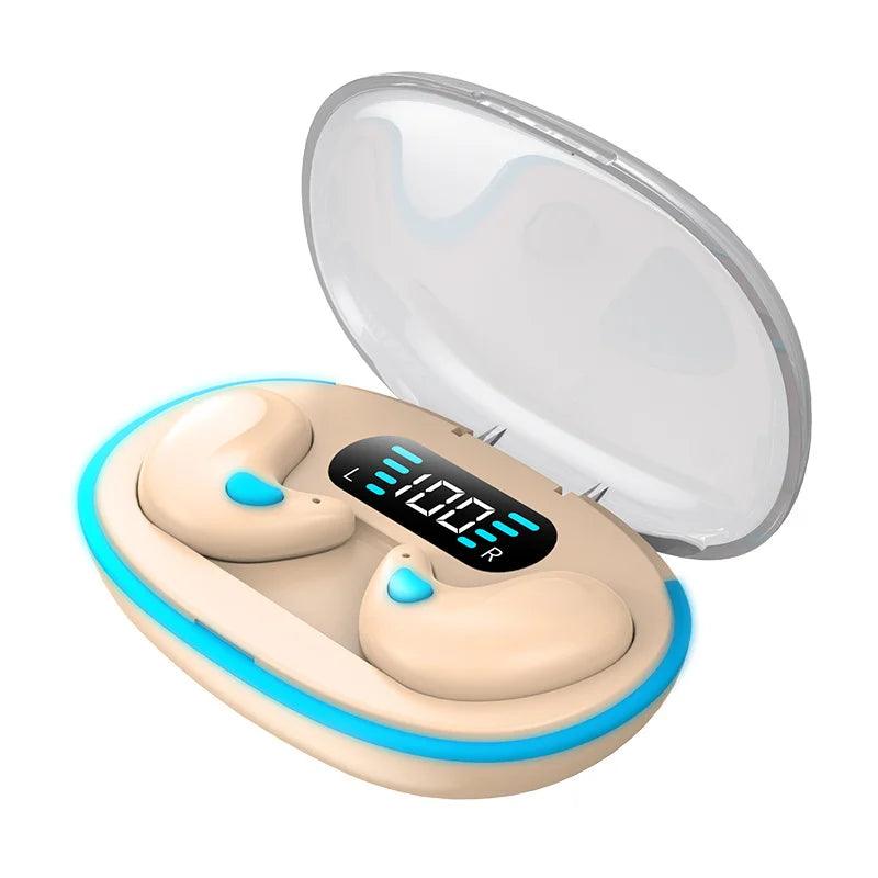 X55 Earphone Stereo Hidden Headsets with Mic HD Call Waterproof Sleeping Earbuds Wireless Mini Headphones TWS Bluetooth