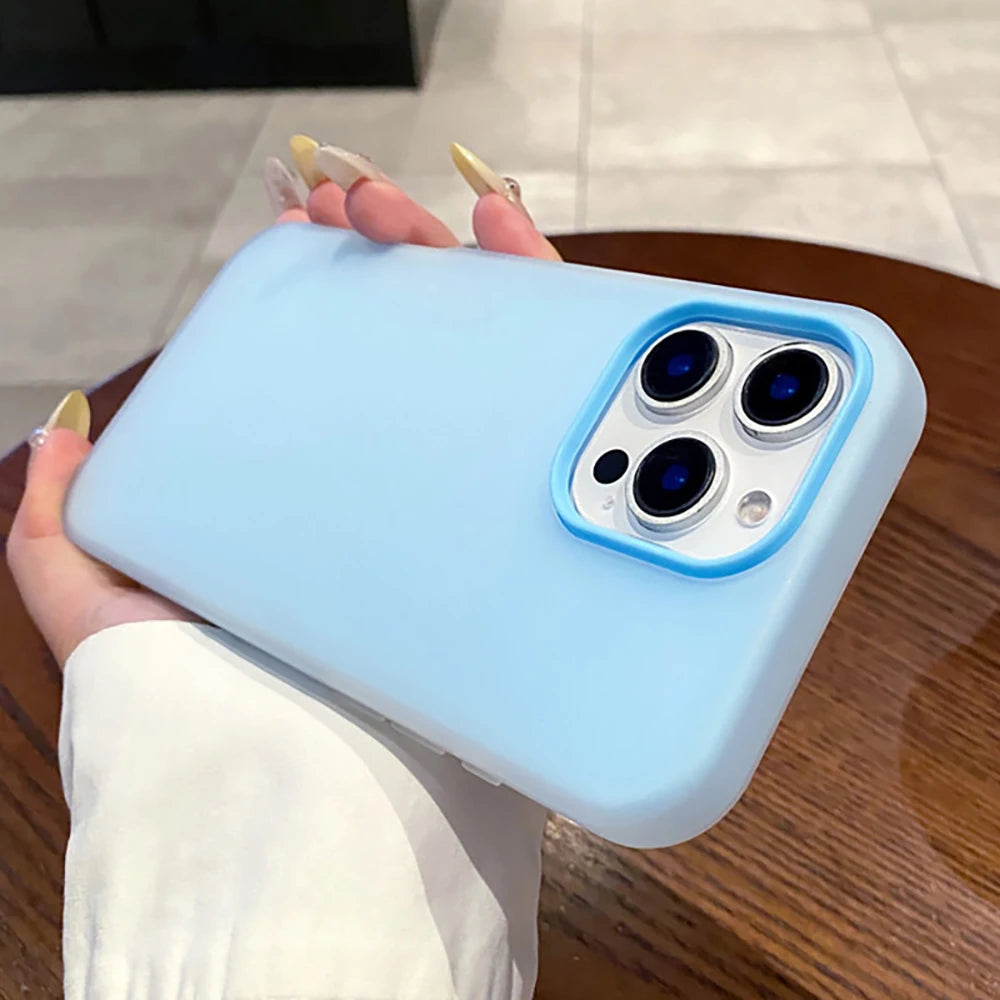 Jelly Candy Color 2 In 1 Phone Case For iPhone 18 17 16 15 14 13 12 11 Pro Max 16 15 14 Plus 17 Air Shockproof INS Soft Cover