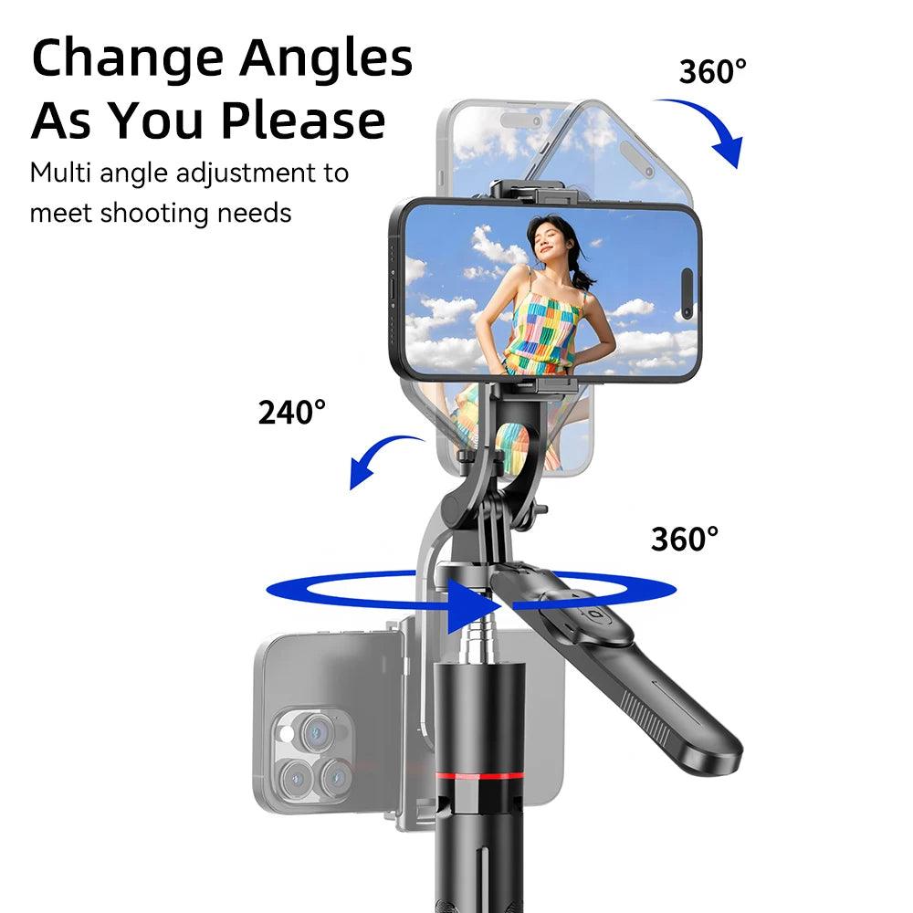 67in F16 Extendable Bluetooth Selfie Stick Tripod Wireless Phone Holder with 1/4 Screw Compatible with Smartphone Camera