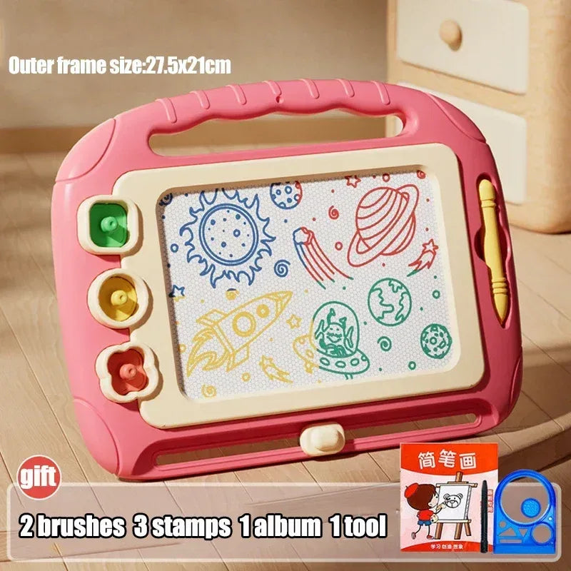 Children’s Cartoon Magnetic Drawing Board – Montessori Toy - Urbizia